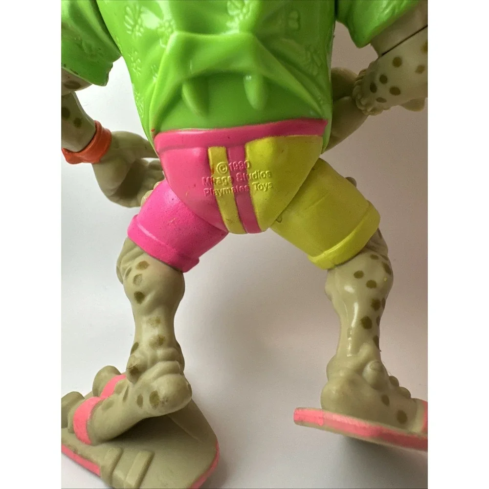 Vintage 1990 TMNT Napoleon Bonafrog w/ Card Teenage Mutant Ninja Turtles